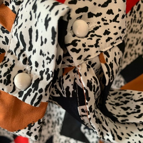 Boohoo Multicolored Dress Size 12. Pre-loved and in great condition. No stretch. - Picture 4 of 6